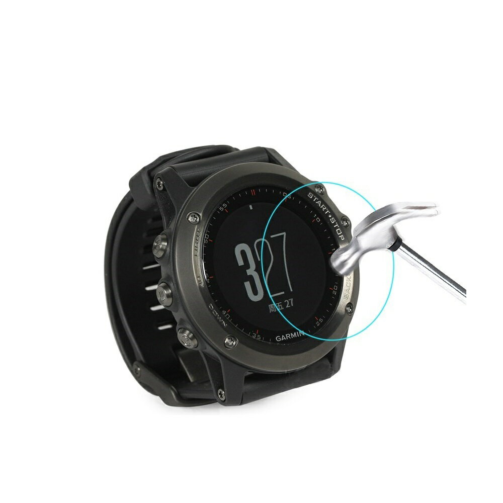 【9H玻璃保護貼】Garmin Vivoactive 3 智慧 智能 手錶 全屏 鋼化 膜