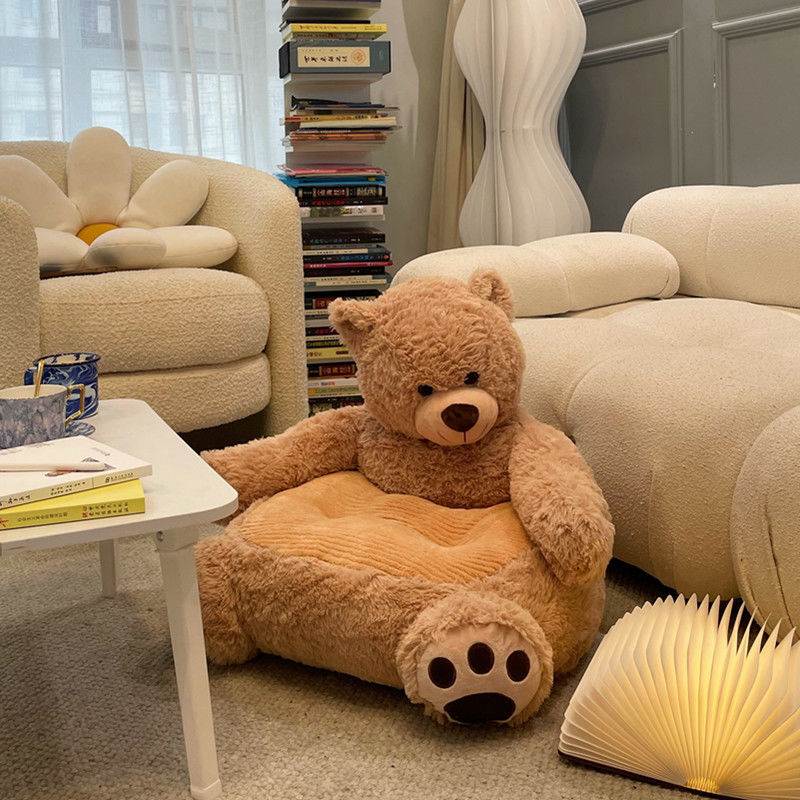 可愛熊貓兒童沙發座椅男女孩寶寶閱讀角臥室小沙發凳懶人榻榻米。