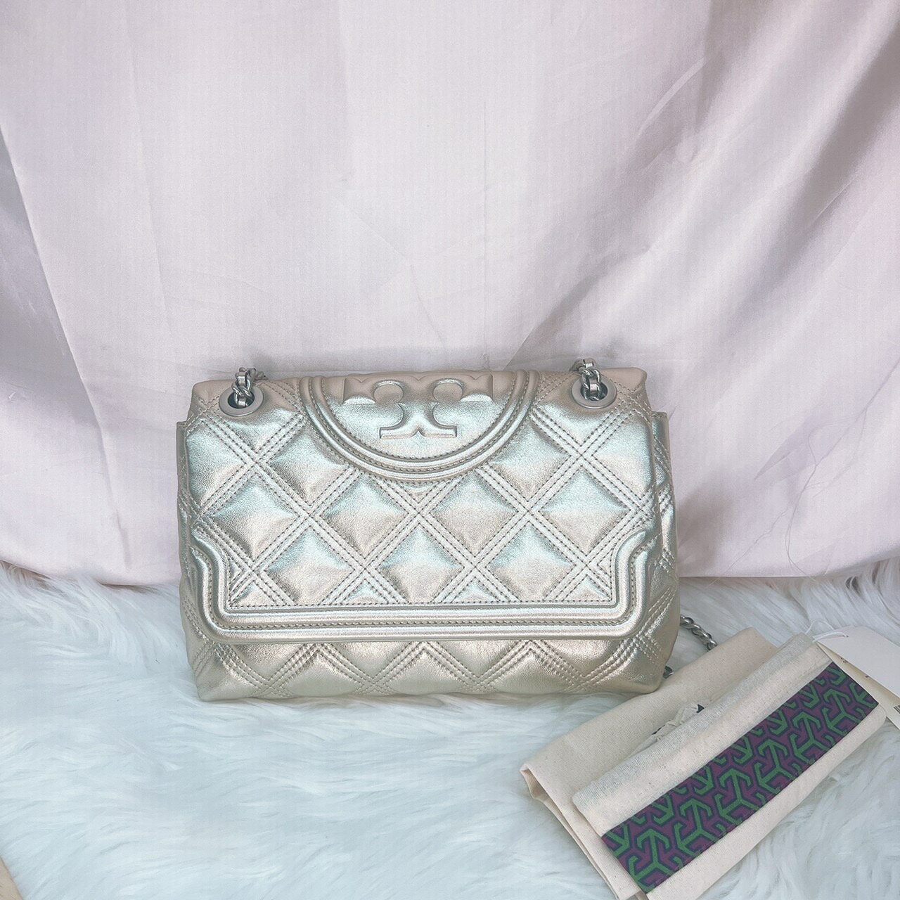 美國代購 臺灣現貨 Tory Burch 專櫃款Fleming 大款兩用鏈包 肩揹包 斜揹包【送禮精選★APP下單點數4倍送】
