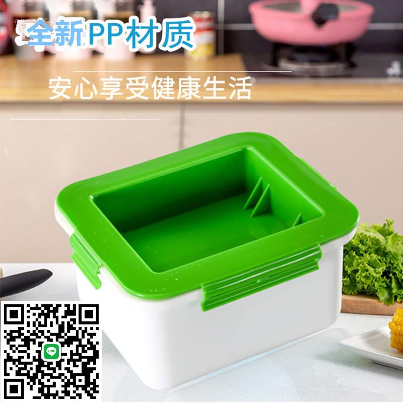 廚房家用豆腐壓榨器 豆腐塊瀝水盒 廚房小工具壓汁器 擠水器