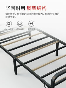 折疊床單雙人家用木板簡易鐵架硬板出租用房板式經濟型板床