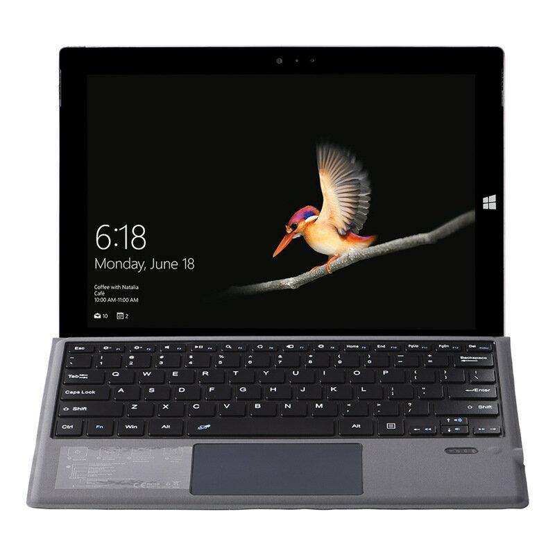 適用Microsoft微軟 Surface Pro 3 4 5 6 7 go2無線藍芽背光鍵盤