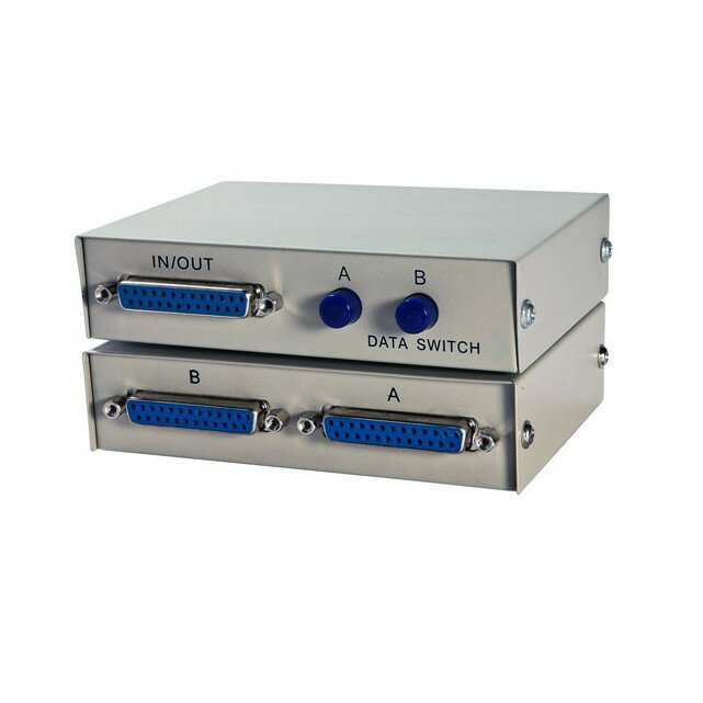 手動式2埠印表機切換器/共享器2進1出 /2臺手動列印共用器(手動式switch)