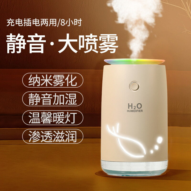加濕器 加濕器小型家用靜音臥室宿舍學生室內辦公室桌面空氣迷你車載便攜式空調女生禮物空調房【MJ17901】