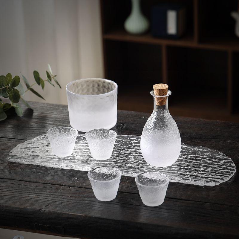 手工家用酒具套裝白酒杯日式分酒器小玻璃酒盅溫烈