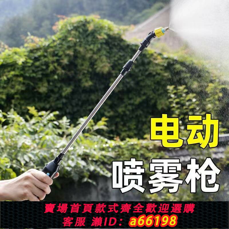【臺灣公司 可開發票】噴霧器便攜式電動噴水槍澆水神器小型打藥長桿澆花水槍噴壺