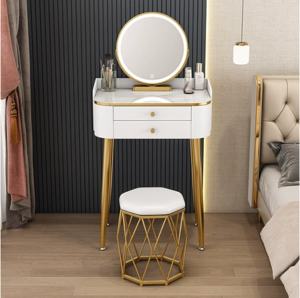 梳妝台 小戶型收納櫃壹體臥室現代簡約小型輕奢高級網紅化妝桌