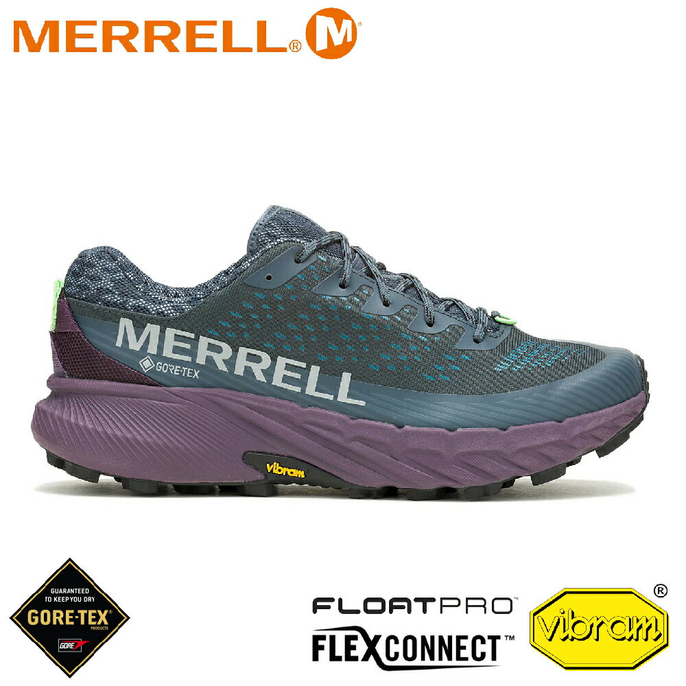 【MERRELL 美國 男 AGILITY PEAK 5 GTX防水登山鞋《石板藍》】 ML068187/越野鞋/戶外鞋