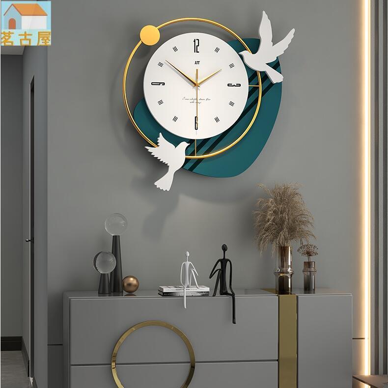 時鐘掛鐘輕奢大氣靜音時鐘壁鐘造型時鐘大時鐘鐘錶客廳輕奢家用裝飾掛錶現代簡約時鐘掛牆個性時尚網紅創意掛鐘