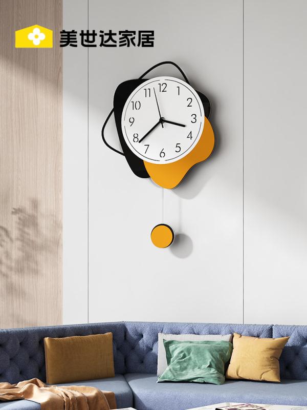 樂享居家生活-個性創意鐘表掛鐘客廳家用2023新款現代時尚簡約餐廳時鐘掛墻裝飾掛鐘 時鐘 電子鐘 居家裝飾