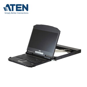 【預購】ATEN CL3800 短機身雙滑軌寬螢幕LCD控制端 (USB, HDMI / DVI / VGA)