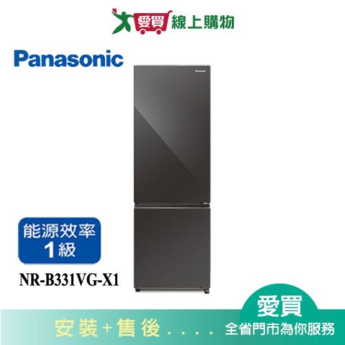 Panasonic國際325L玻璃鏡面二門變頻冰箱NR-B331VG-X1(預購)_含配送+安裝【愛買】
