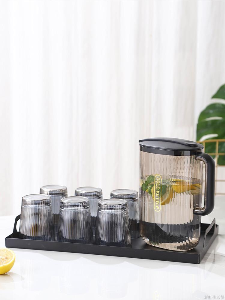 玻璃杯家用喝水杯子耐高溫 感泡茶杯輕奢茶杯套裝客廳待客水壺