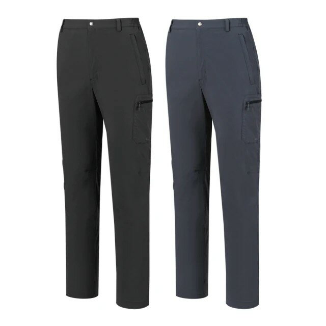 ├登山樂┤山林 Mountneer 男彈性抗UV防蚊長褲 黑色 # 51S21-01