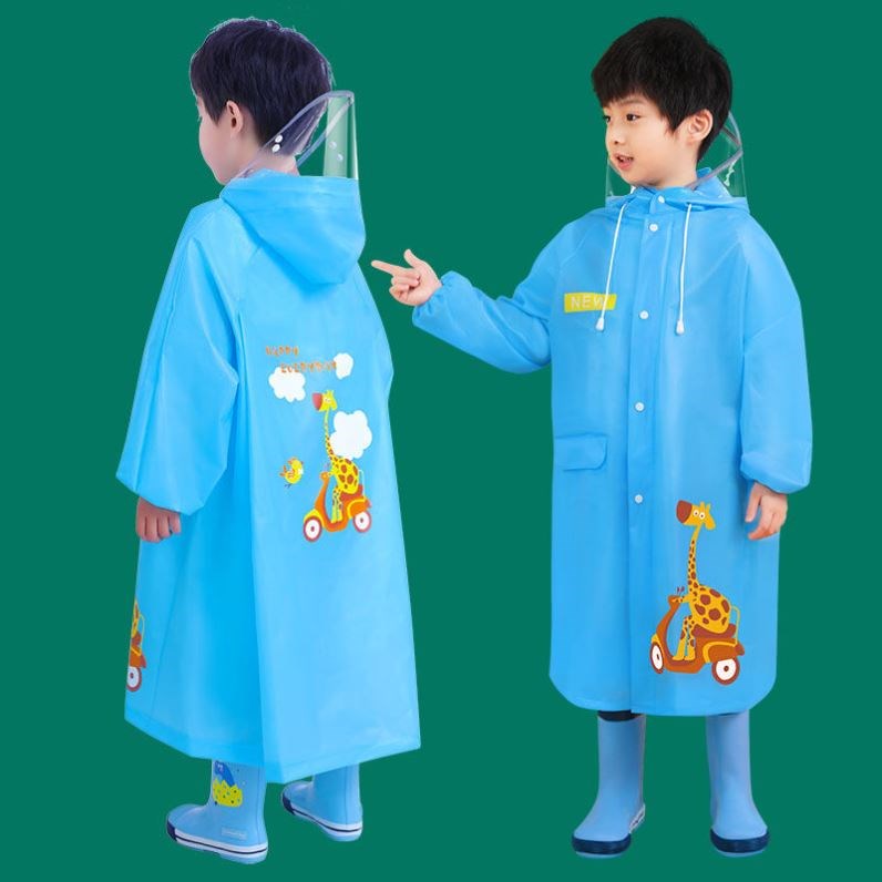 。兒童雨衣長款防暴雨全身帶書包位中大男女童幼兒園雨衣上學生雨