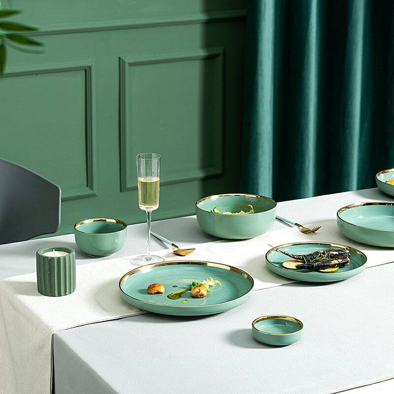 【7折清倉】餐具套裝家用網紅北歐式風創意簡約輕奢碗盤子組合