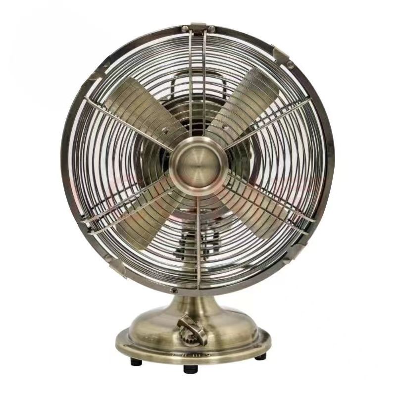 【銅電機】SUNKO 8寸仿古金屬臺扇復古臺式風扇-益三禾