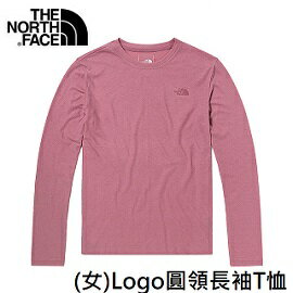[THE NORTH FACE] 女 Logo圓領長袖T恤 粉 / NF0A5B12ZCF