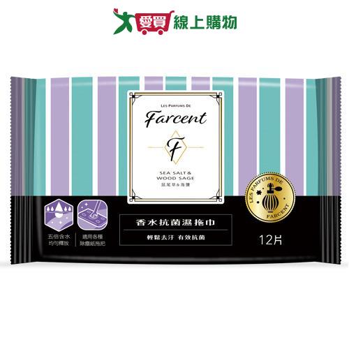 驅塵氏 抗菌濕拖巾 12片/包(鼠尾草海鹽)【愛買】