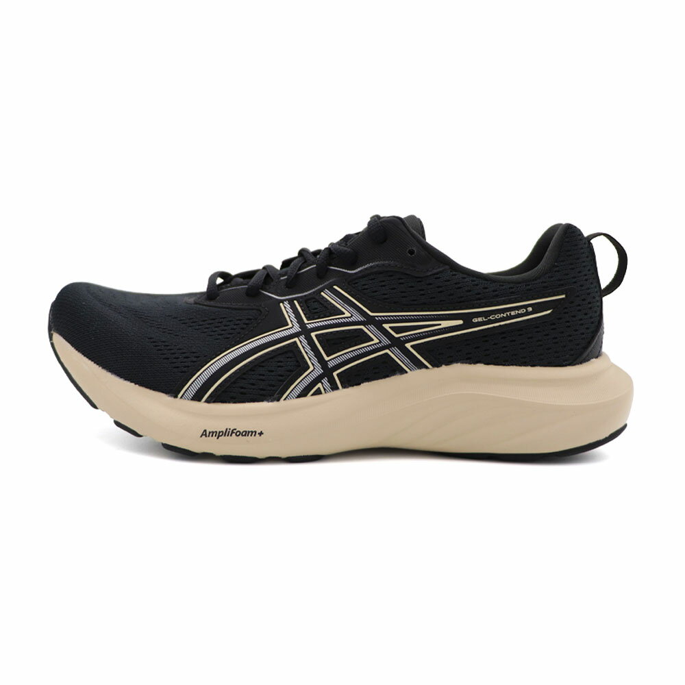 【全館滿額折】 Asics Gel-Contend 9 黑咖 網布 寬楦 輕量 休閒 運動 慢跑鞋 男款 B5511【新竹皇家1011C001-001】