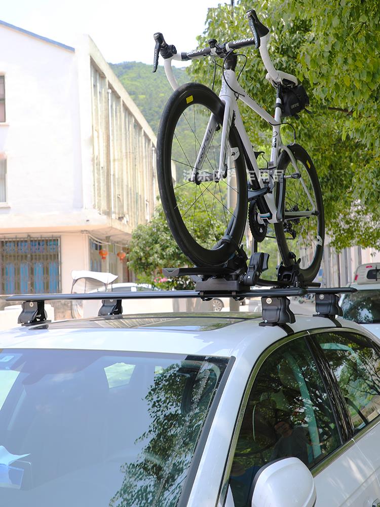 轎車SUV汽車自行車架通用款車頂自行車架行李架車載架單車平衡車
