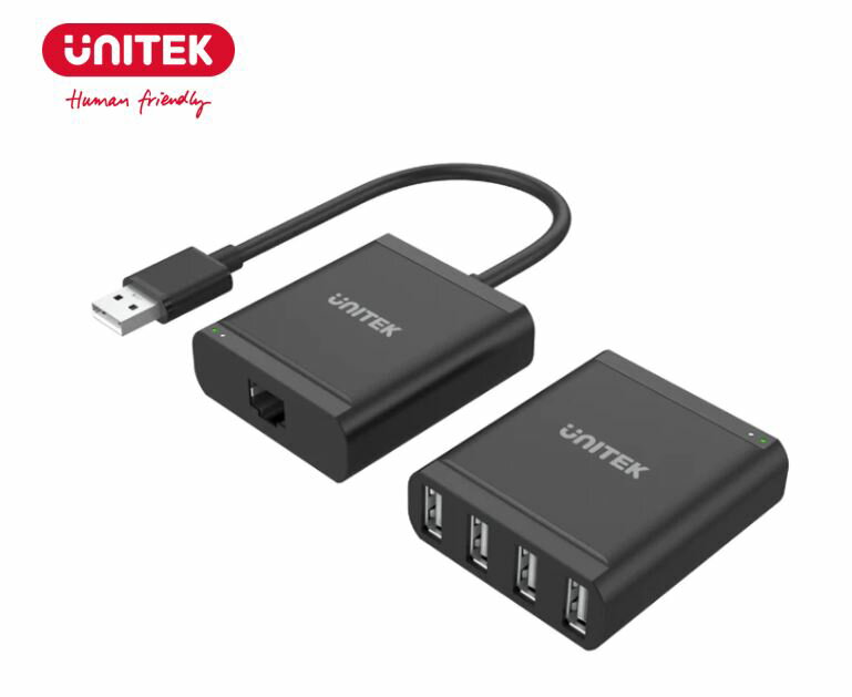 【樂天限定_滿499免運】UNITEK USB 2.0 1出4 擴充RJ45延長集線器 (Y-2516)