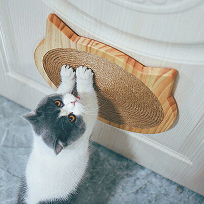喵仙兒貓抓板立式劍麻磨爪器護沙發不掉屑貓玩具吸盤式麻繩貓爪板