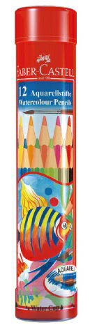 Faber-Castell水彩色鉛筆-12色精緻棒棒筒*115912