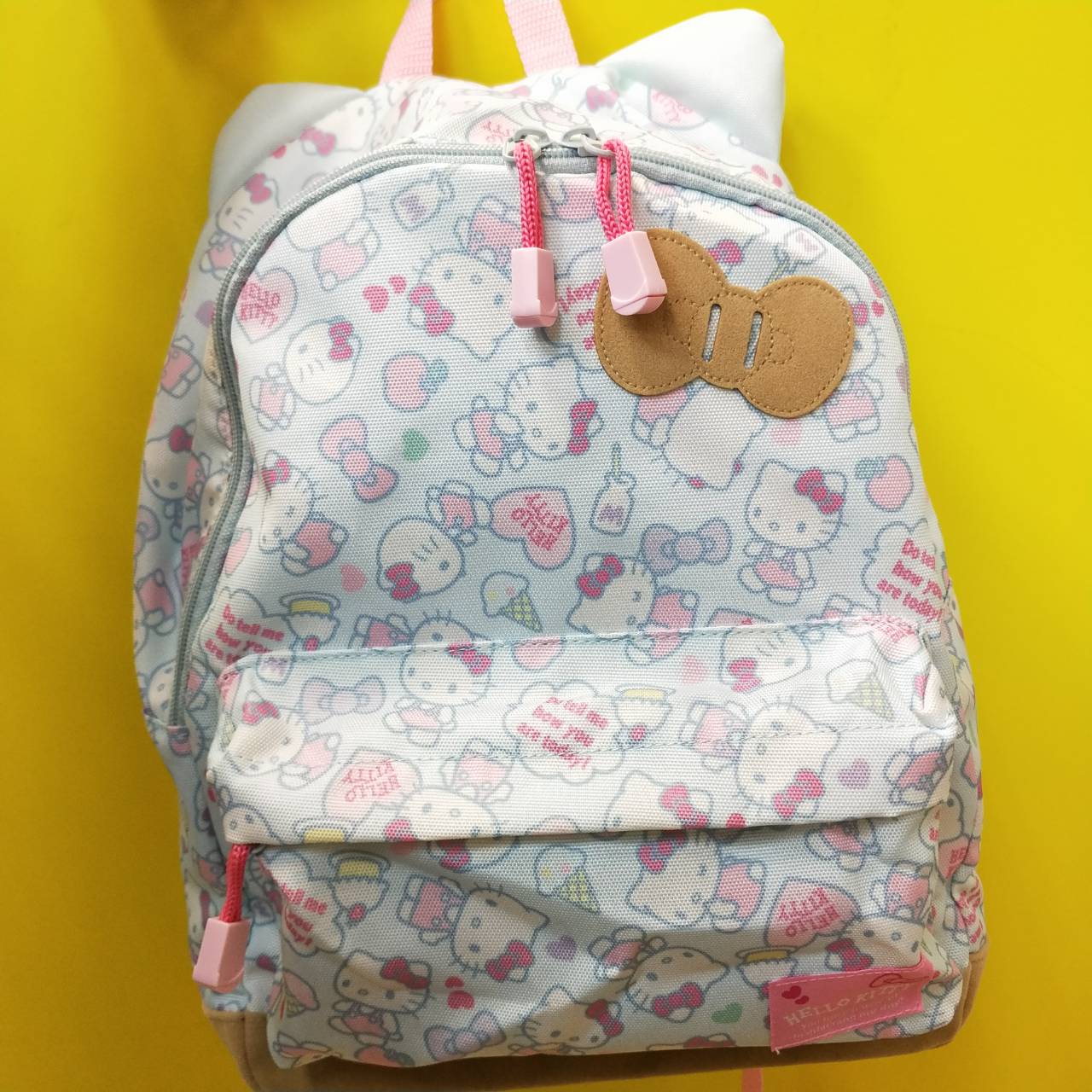 大賀屋 日貨 Hello Kitty 後揹包 包包 揹包 包 學生包 兒童包 凱蒂貓 三麗鷗 正版 J00010373