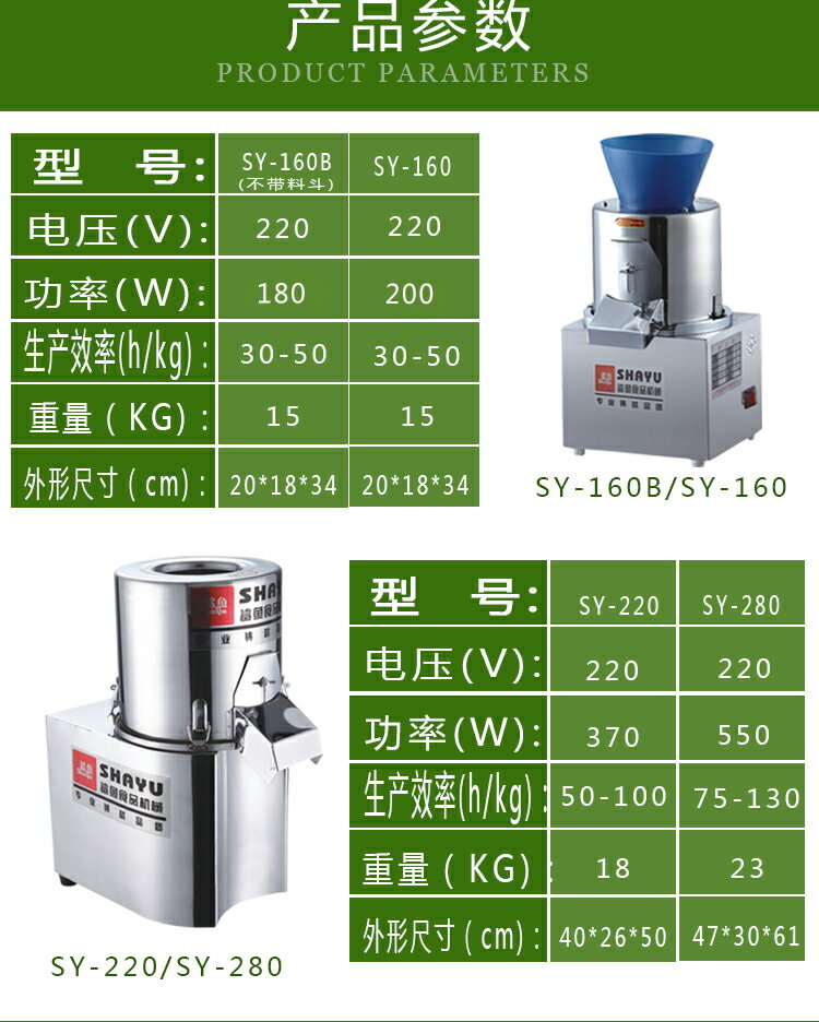 鯊魚小型剎菜機商用電動切菜機不銹鋼全自動碎菜機絞菜機菜餡機食