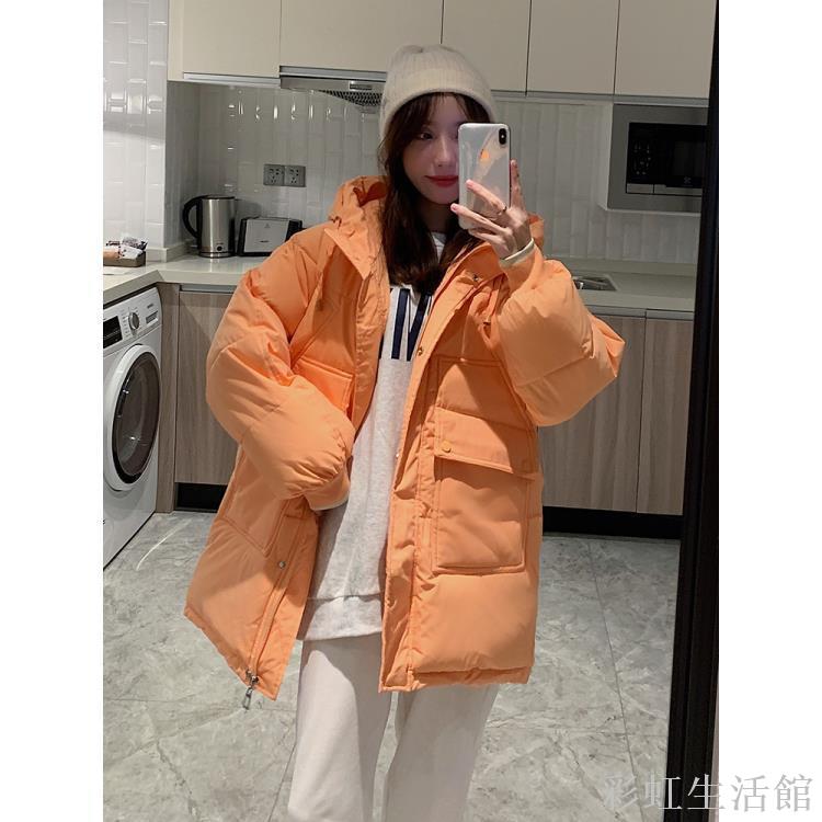 麵包服中長款學生羽絨棉衣棉服女韓版寬松冬季外套棉襖2023年新款