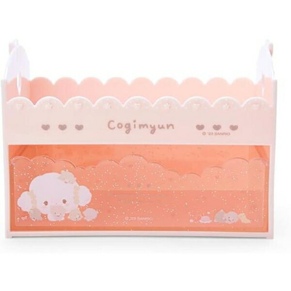 【震撼精品百貨】小麥粉精靈 Cogimyun~ 日本三麗鷗sanrio 小麥精靈塑膠床型桌上收納盒*50044