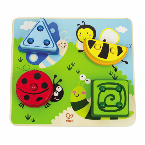 德國Hape愛傑卡 拼圖系列-昆蟲形狀配對．認知配對．2歲以上．新品登場【紫貝殼】