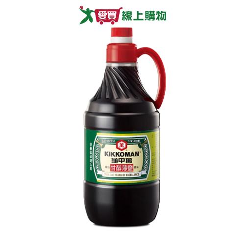 統一龜甲萬甘醇薄鹽醬油1600ML*6【愛買】