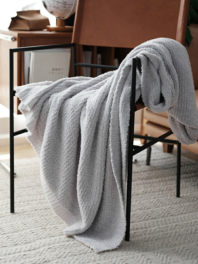 蜂窩紋針織毛毯秋冬季款保暖單人休閑午睡蓋毯空調毯毛線絨沙發毯