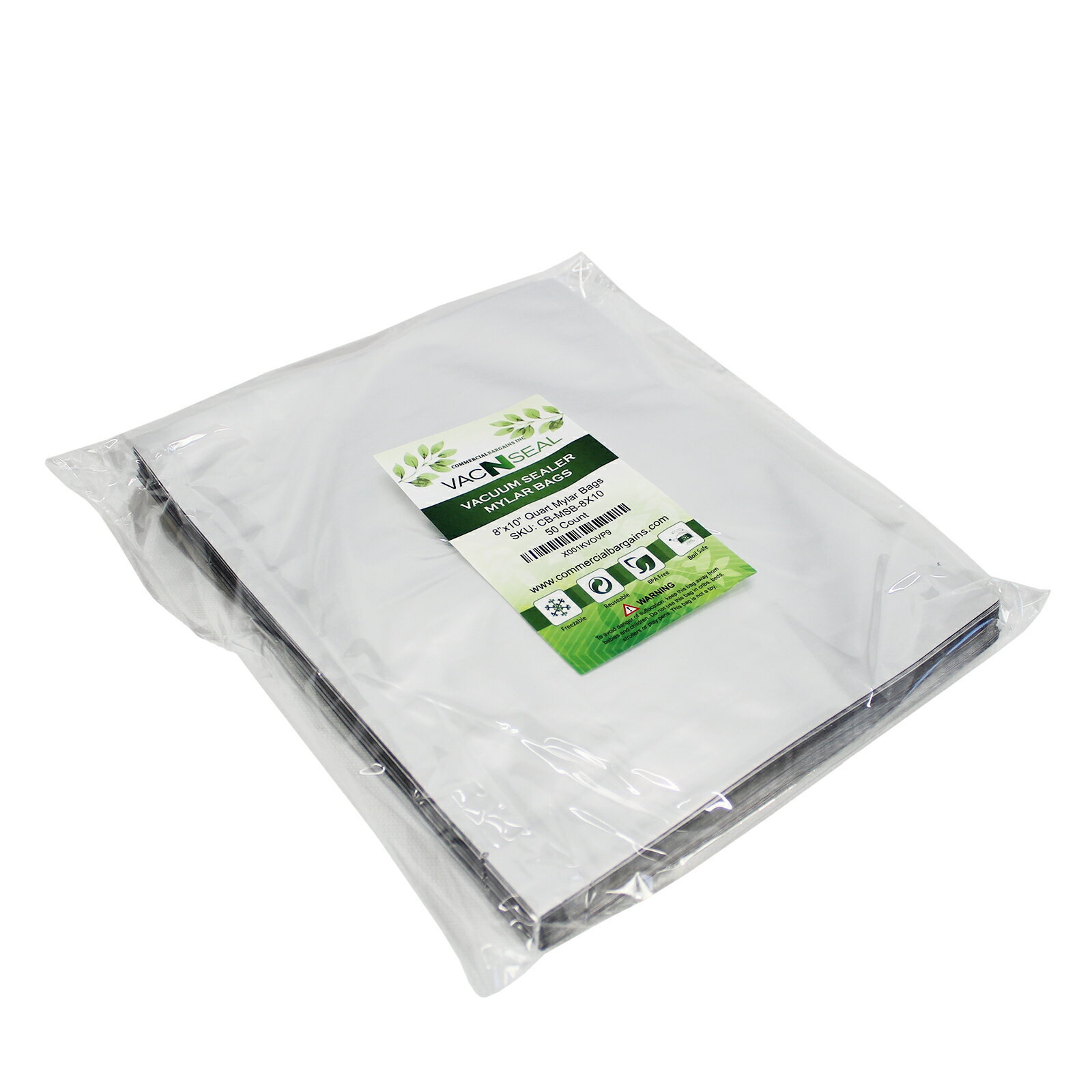100 100cc Oxygen Absorbers Food Storage Two 11" x 50' Mylar Foil Bags rolls
