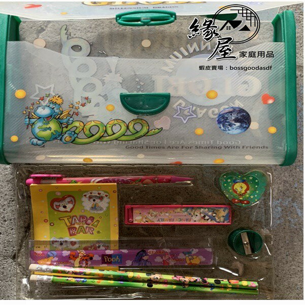 小學生卡通文具組【緣屋百貨】天天出貨 文具用品 鉛筆 自動鉛筆 橡皮擦 筆記本 卡通文具組 文具用品 原子筆 橡皮擦