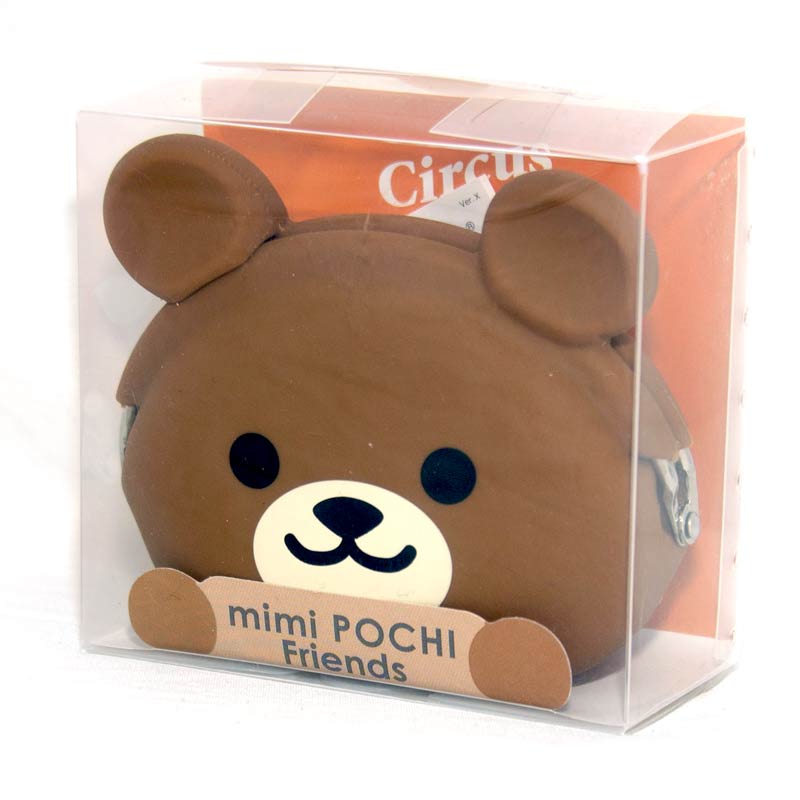 <br/><br/>  小熊 矽膠零錢包 日本正版 mimi POCHI<br/><br/>