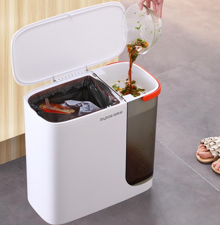 垃圾桶家用帶蓋大容量廚房客廳廁所衛生間商用過濾茶渣水桶