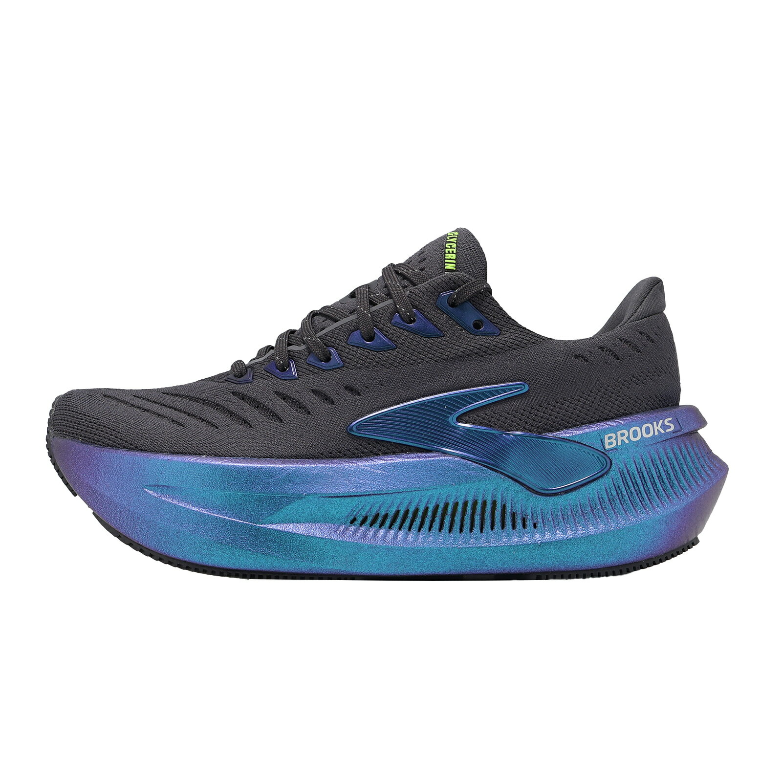 Brooks 慢跑鞋 Glycerin Max 2 女鞋 黑 藍 超級甘油 厚底 1204681B012