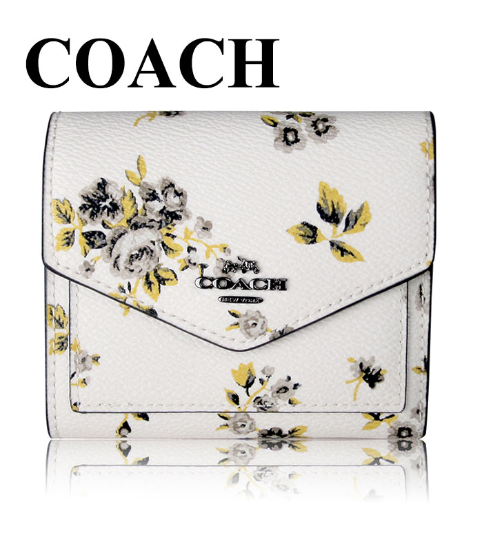 COACH 塗層帆布大草原印花短夾
