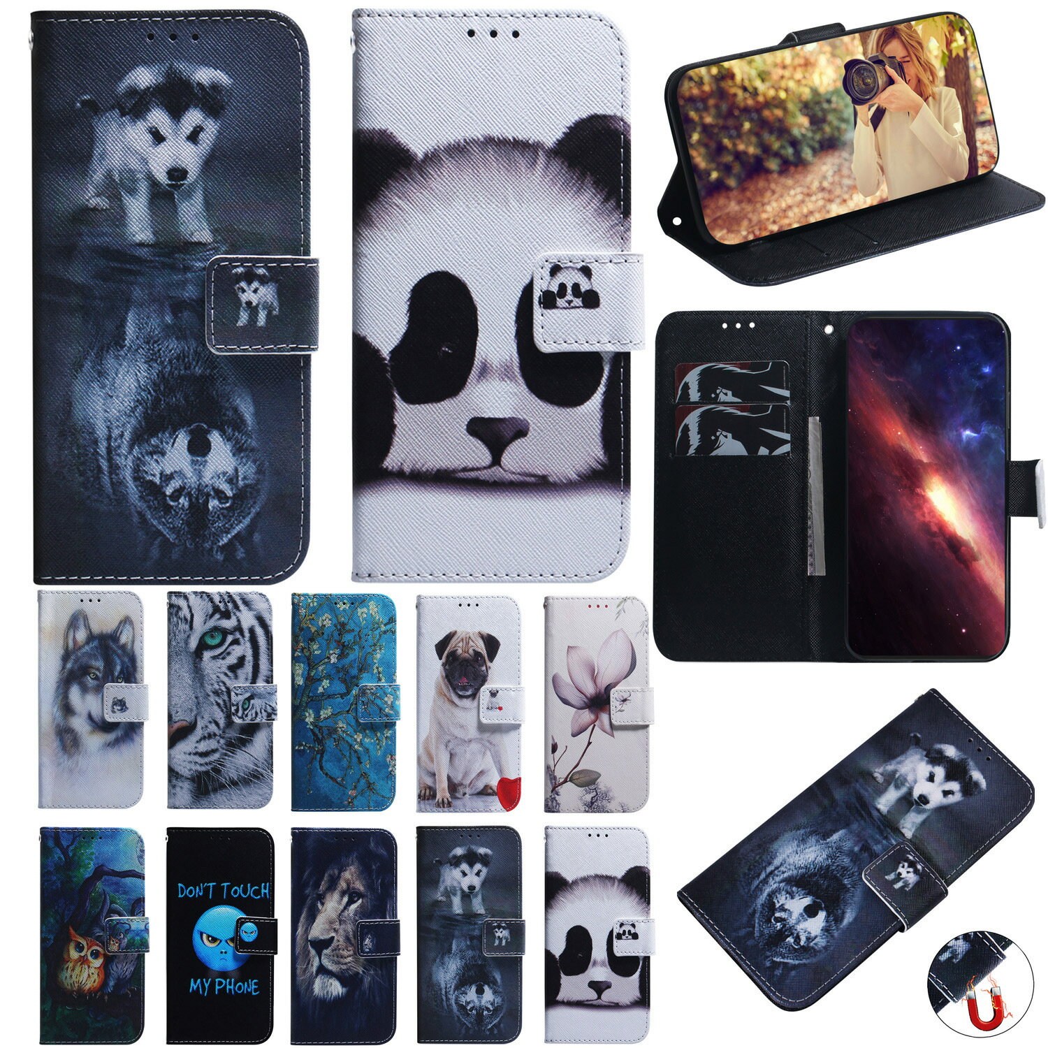 【喜挖】適用Infinix Smart 10 9 8 7 HD翻蓋支架6 7 PLUS插卡保護套