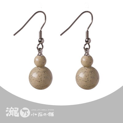 S原石系列-雪人耳環