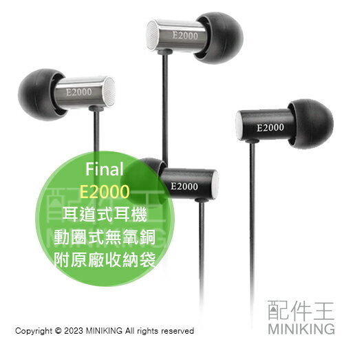 日本代購 Final E2000 耳道式耳機 附原廠收納袋 入耳式耳機 動圈式無氧銅