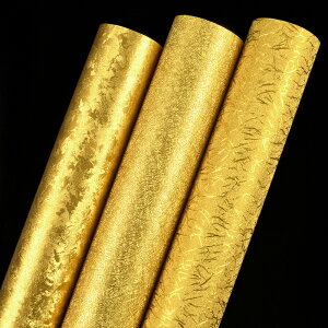 金箔墻紙金色金黃色銀色ktv酒店臥室客廳工程拉絲天花板吊頂壁紙