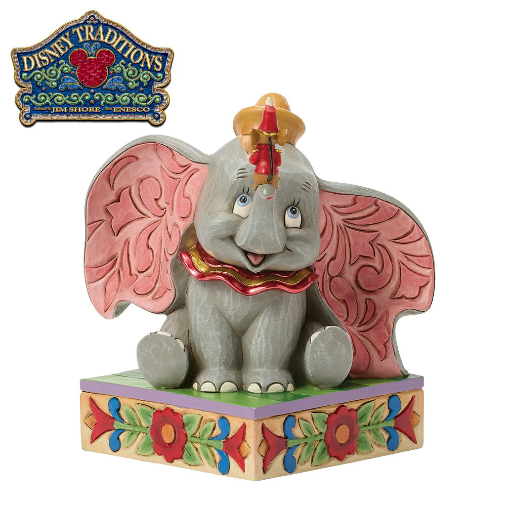 【正版授權】Enesco 小飛象和提摩西 塑像 公仔 精品雕塑 Dumbo 迪士尼 Disney - 500147