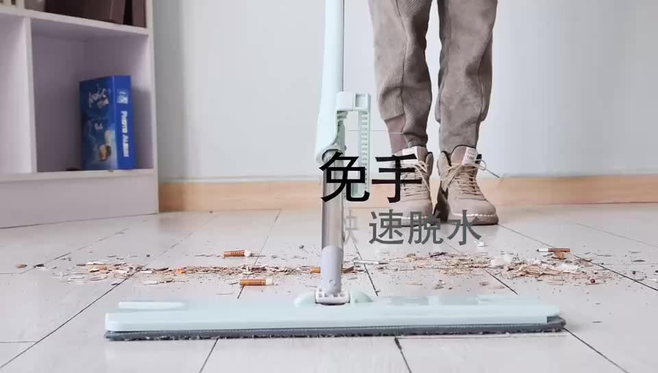 免手洗平板拖把家用一拖幹濕兩用懶人拖布凈大號木板墩布拖地神器