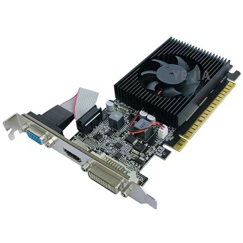 全新GT730 4G電腦顯示卡品牌機小機箱半高刀卡臺式機遊戲獨立顯示卡4G【宜家良品百貨】