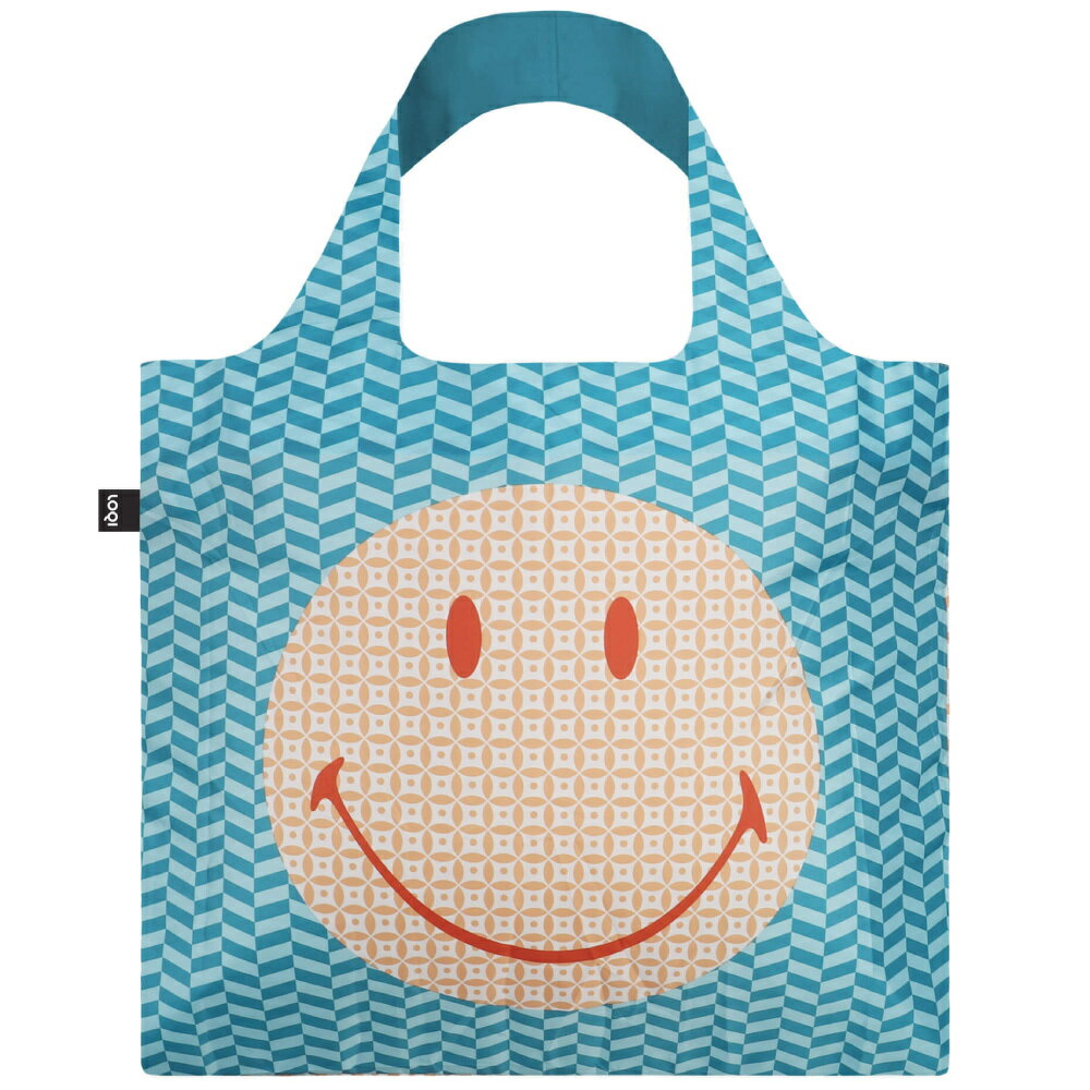 LOQI 笑臉 幾何 Smiley 春捲包 購物袋 手提袋 環保袋 肩背袋