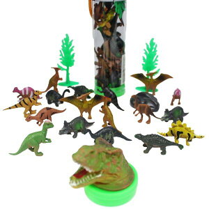 恐龍模型桶 仿真恐龍 (21入混款)/一桶入(促120) 侏羅紀恐龍模型恐龍公仔-生KL1021